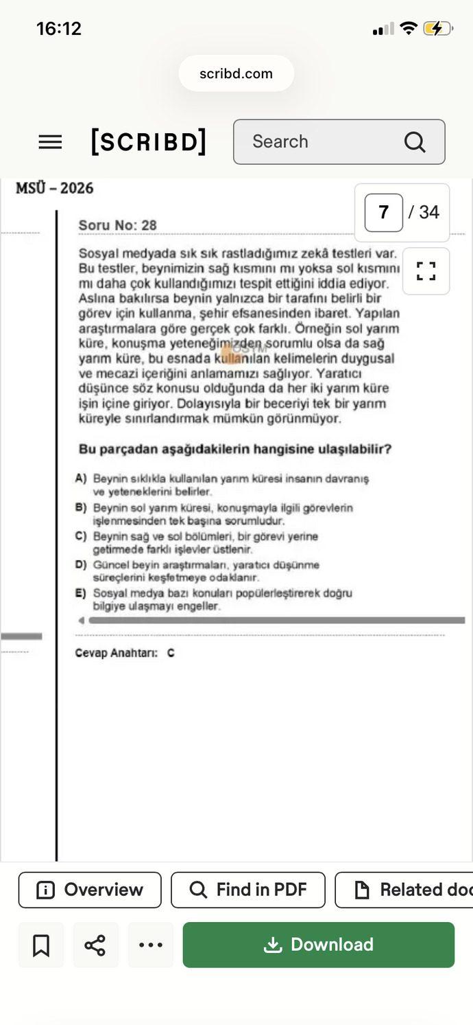 Açıklayacak olan var mı msü sorusu?