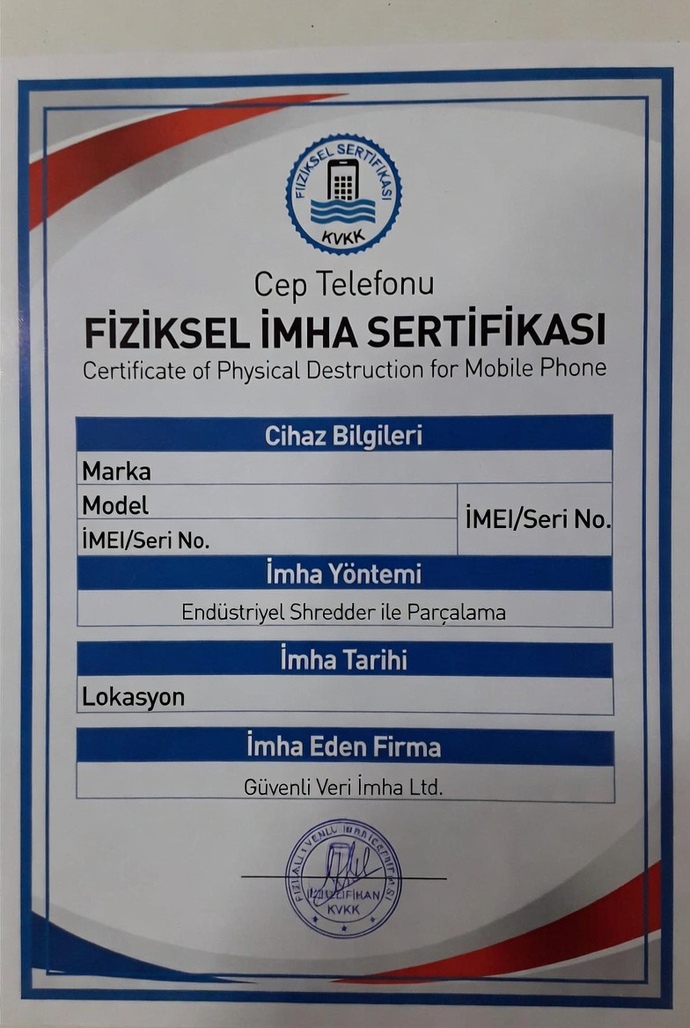 Cep telefonunuza imha protokolü uyguladınız mı?