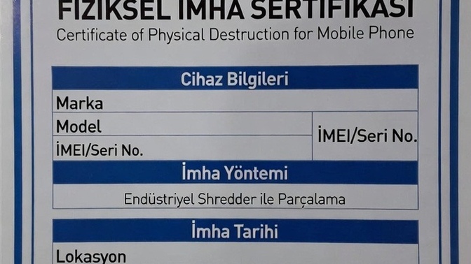 Cep telefonunuza imha protokolü uyguladınız mı?