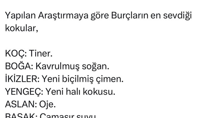Burçların en sevdiği kokular?