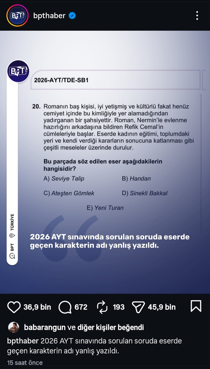 Soru iptal edilir mi sizce?