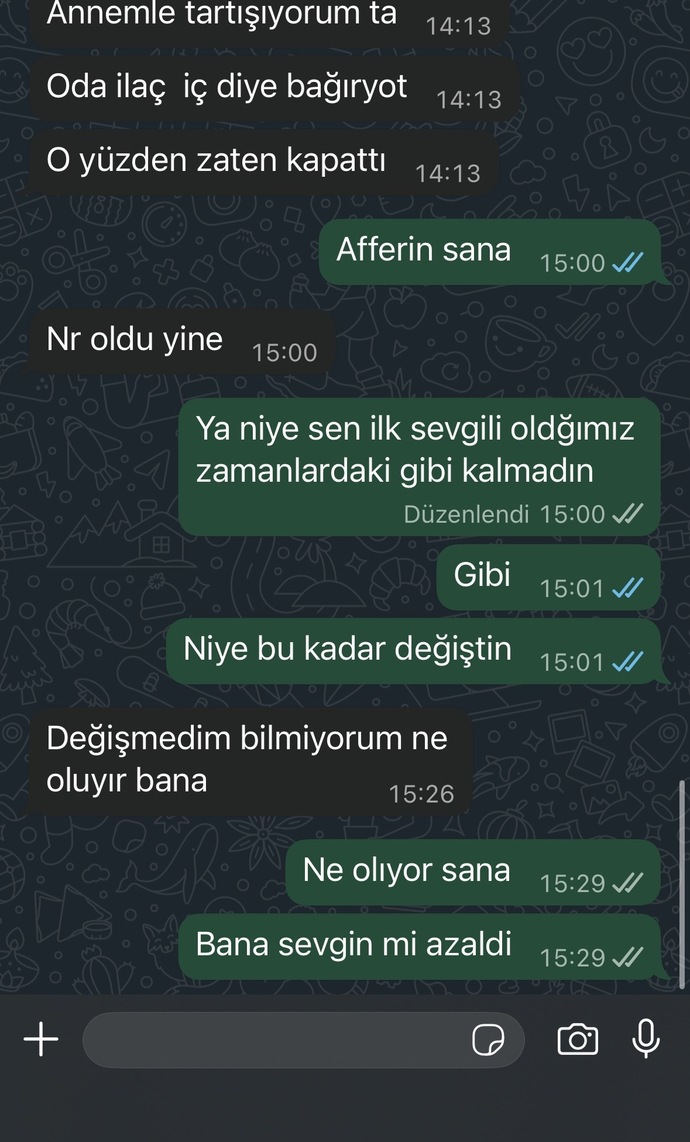 Sizcr niye böyle ayrılmak mi istiyor?