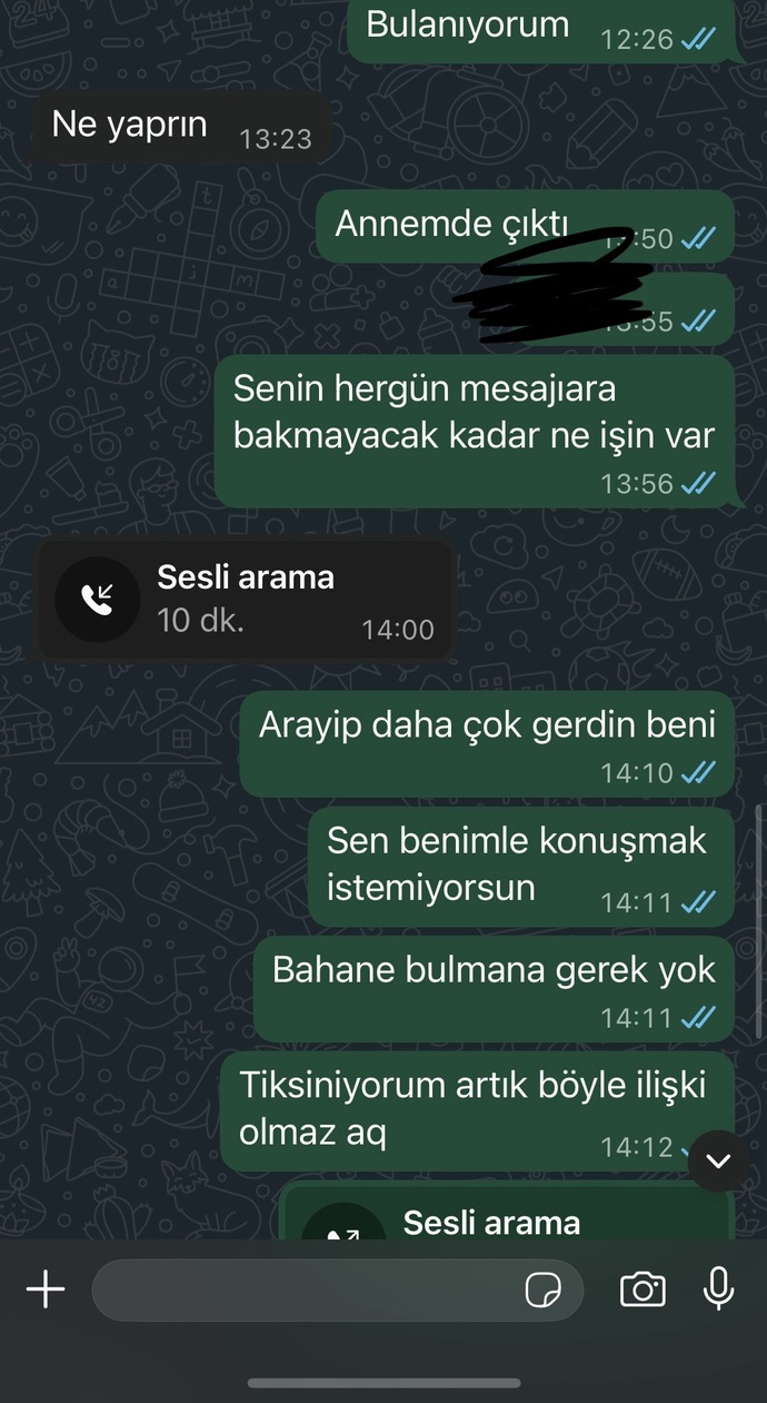 Sizcr niye böyle ayrılmak mi istiyor?