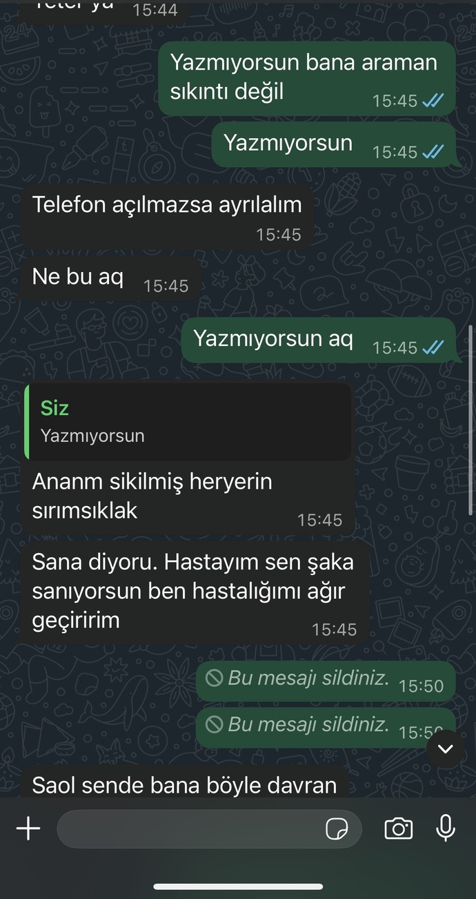 Hep beni böyle krize sokuyor katlanamıyorum artık sizce artık bitiriyim mi?
