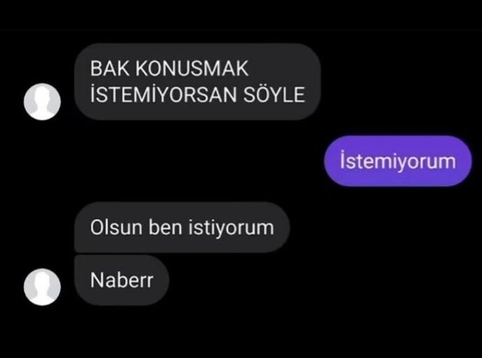 Konuştuğunuz biri var mı?