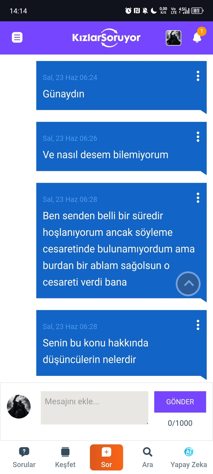 Burdan birine açılıp red yediniz mi?