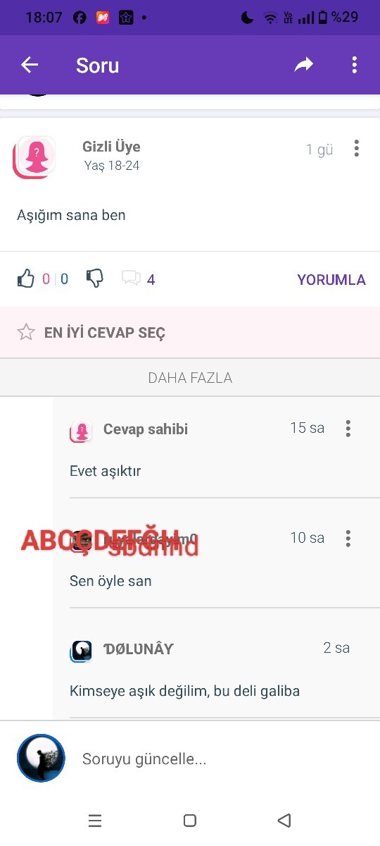 Sitedeki gizli hayranlarınıza ne söylemek istersiniz?