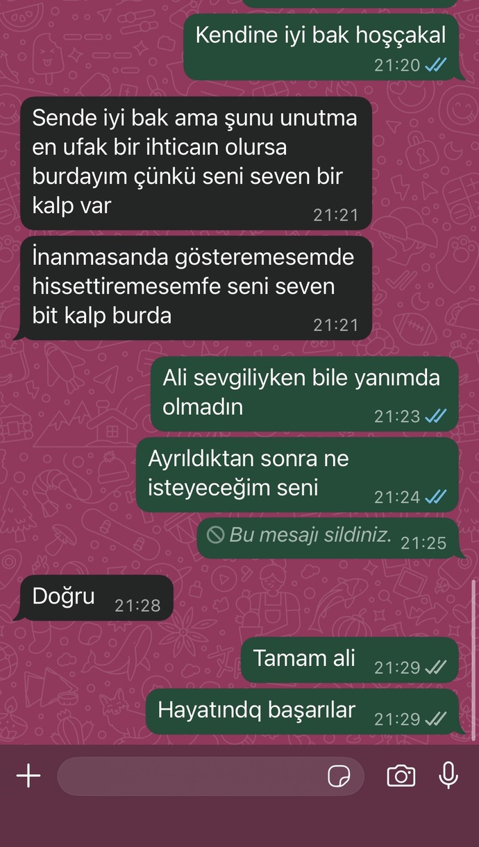 Sizce artık yazmaz mi?