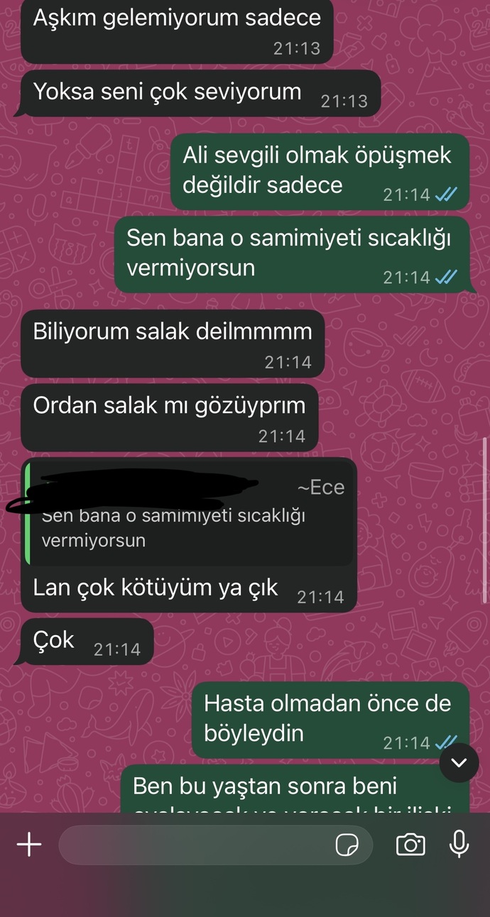 Sizce artık yazmaz mi?