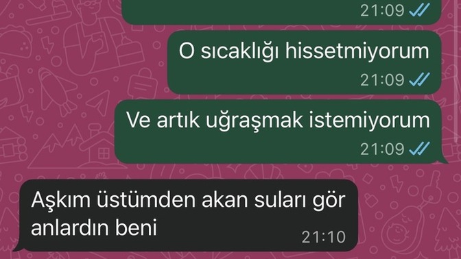 Sizce artık yazmaz mi?