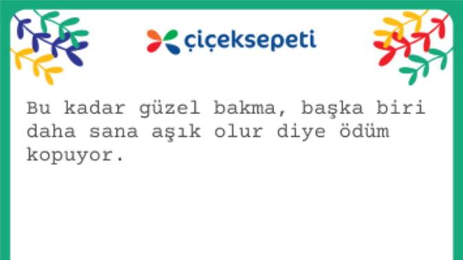 Hoşlandığın kişiye bir söz söylemek istesen bu ne olurdu?