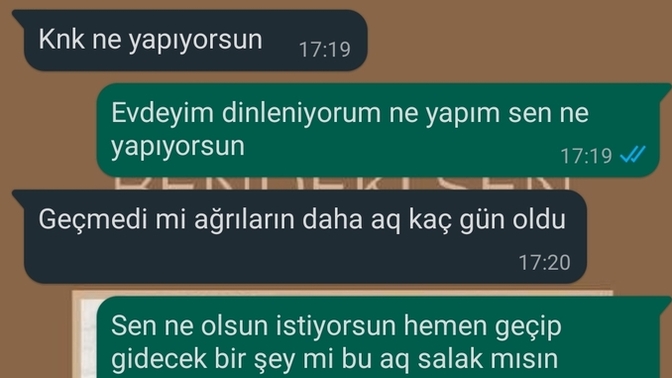 Sizin de arkadaşlarınız böyle gereksiz dertleri var mı?