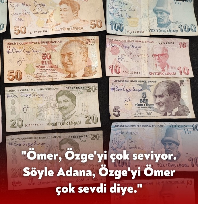 Bir Adanalı aşkını paralara yazıp dağıttı 💷 Siz aşkınız için en fazla ne yaptınız ❤️❤️?