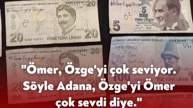 Bir Adanalı aşkını paralara yazıp dağıttı 💷 Siz aşkınız için en fazla ne yaptınız ❤️❤️?