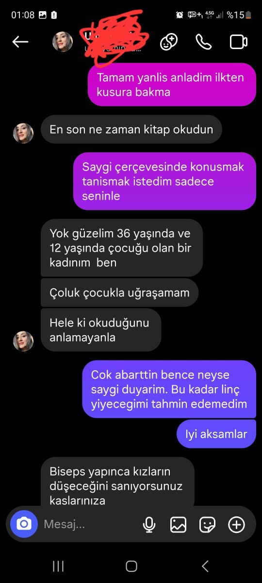 Instagramdan 36 yaşındaki bir kadına istek attım, neden linçlendim, sorun bende mi?