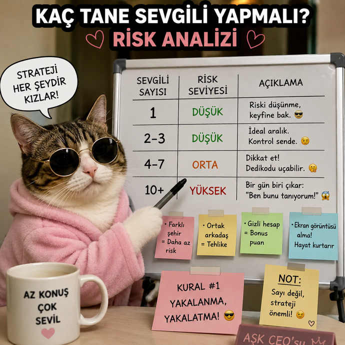 Siteden kaç tane sevgili yapsam bir birlerini tanıma riski daha az olur sizce?🤭🤭?