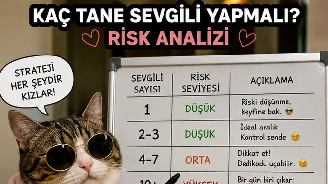 Siteden kaç tane sevgili yapsam bir birlerini tanıma riski daha az olur sizce?🤭🤭?