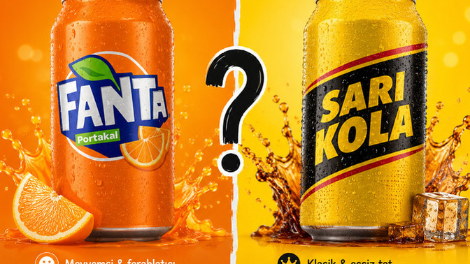 Fanta mı dersiniz yoksa sarı kola mı?