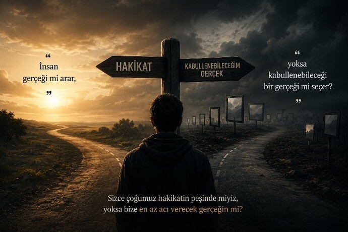 İnsan gerçeği mi arar, yoksa kabullenebileceği bir gerçeği mi seçer?