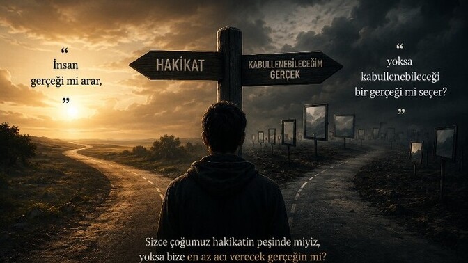 İnsan gerçeği mi arar, yoksa kabullenebileceği bir gerçeği mi seçer?