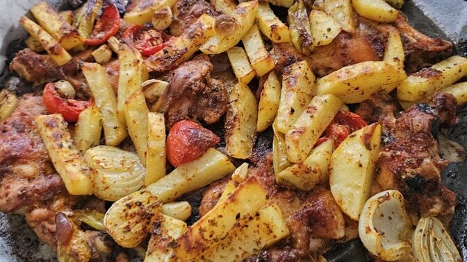 Kendim yaptığım Fırında Tavuk-Patates Nasıl olmuş?