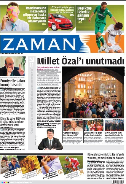 Zaman gazetesi tersten okunduğunda neden Namazdır?