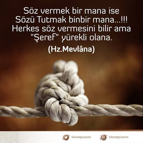Sözünün eri misin?
