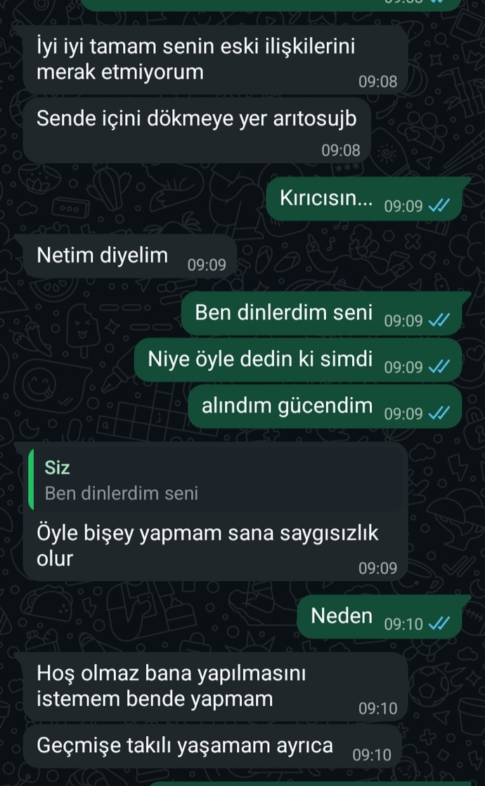 Neden dinlemek istemedi sizce?