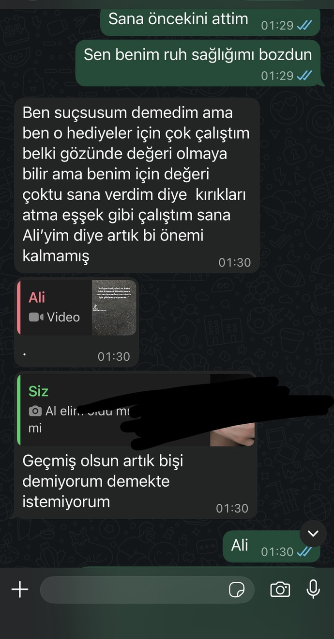 Ayrılmış miyiz anlamıyorum sizce napmaliyim?