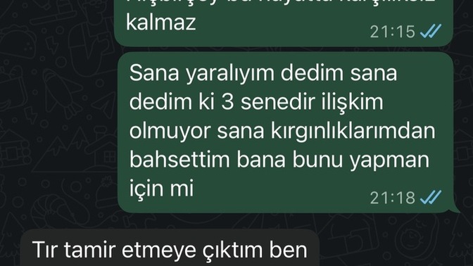 Ayrılmış miyiz anlamıyorum sizce napmaliyim?