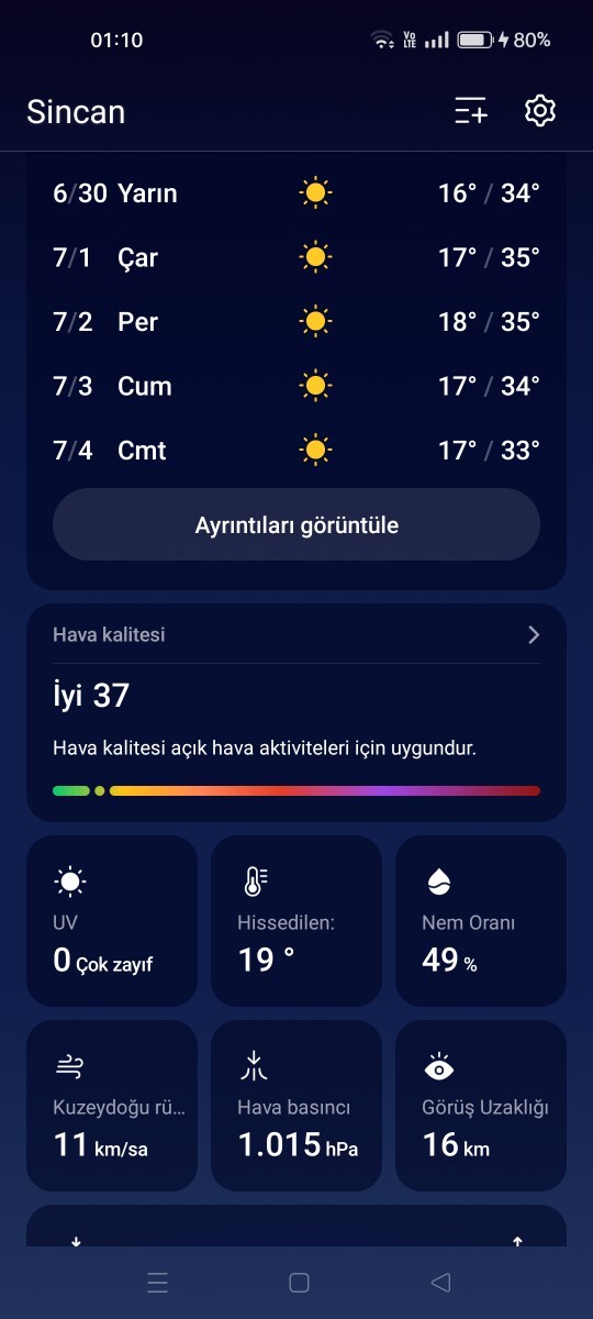 Sizin orada nem var mı?