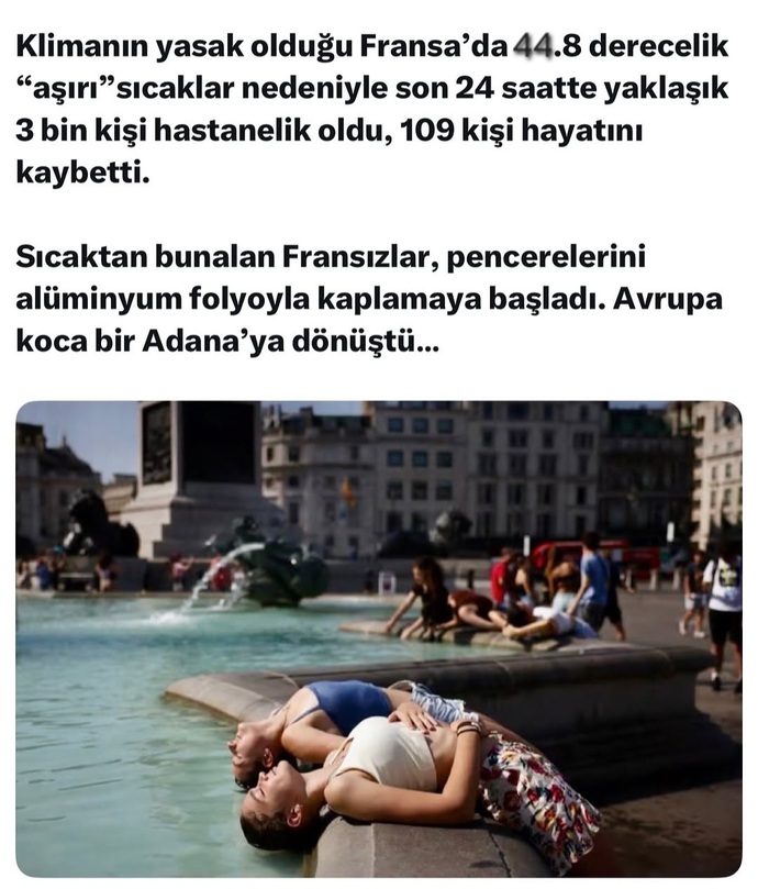 Avrupa eriyorr 🥵🥵 Bulundugunuz sehirde sıcaklık kac derece 🌡?