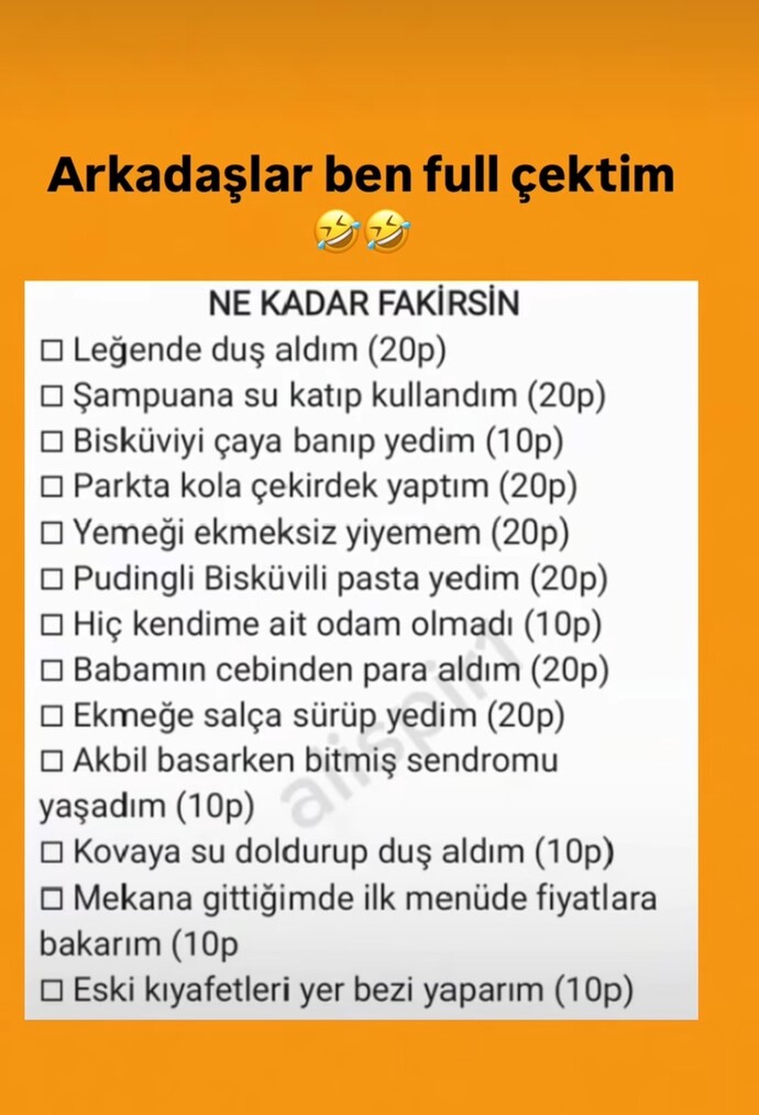 Ne kadar fakirsiniz?