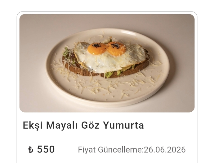 Bir dilim ekmek üzerine yumurta ne kadar pahalı olabilir?