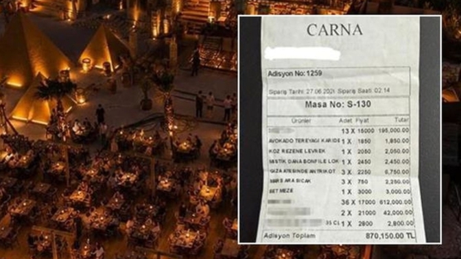 Çeşme'de 870 Bin lira hesap gelmesi hakkında ne düşünüyorsunuz?