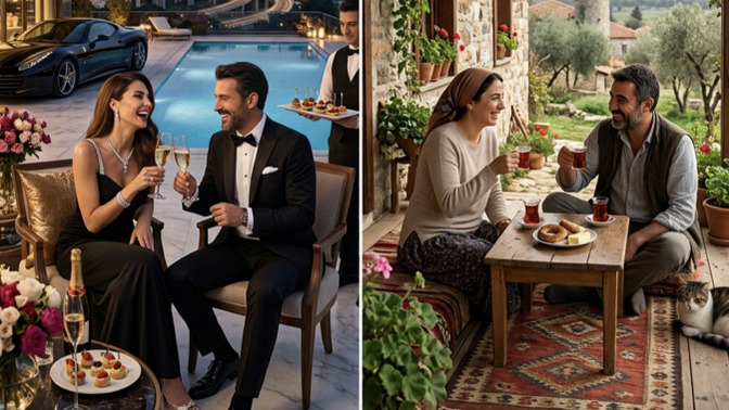 Zengin gösterişli bir hayat mı yoksa mütevazi sade bir hayat mı tercih ederdiniz?