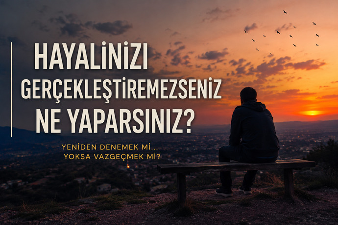 Hayalinizi gerçekleştiremezseniz pes mi edersiniz yoksa yeni bir hayal mi kurarsınız?