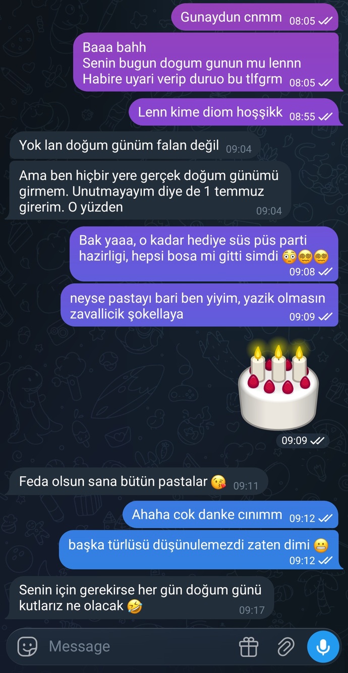 Bilin baqalım bugün kimin doğum günüsü 🎂✨️🎈🎈?
