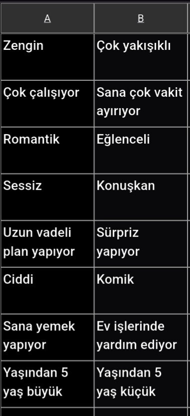Sizce hangi seçenekk?