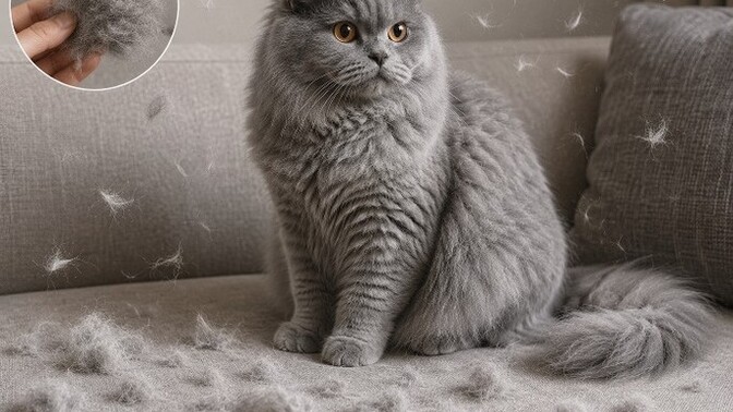 Kedi tüyü dökülmesine çözüm var mı?