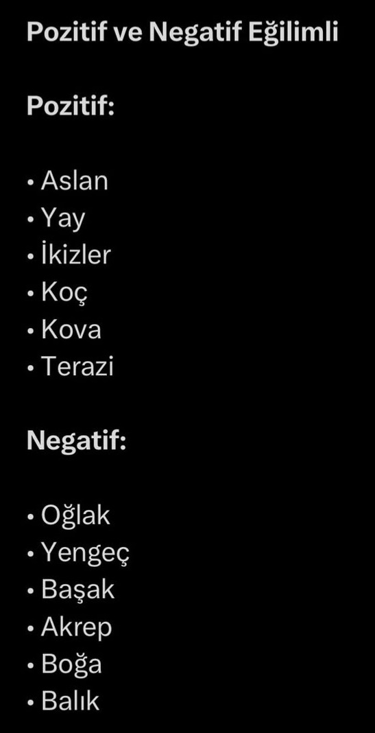Burcuna göre pozitif misin yoksa negatif misin?