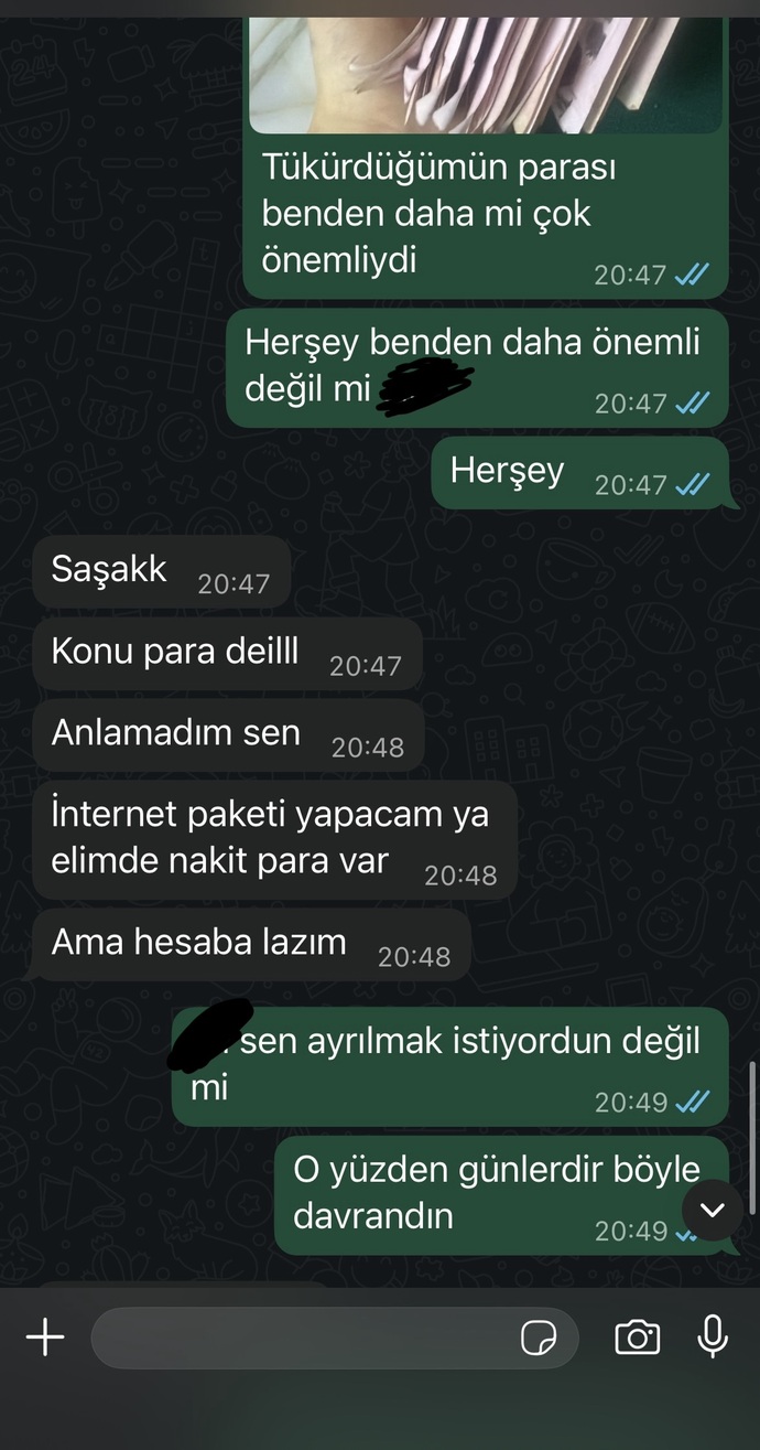 Sizce hayatında başkası mi var?