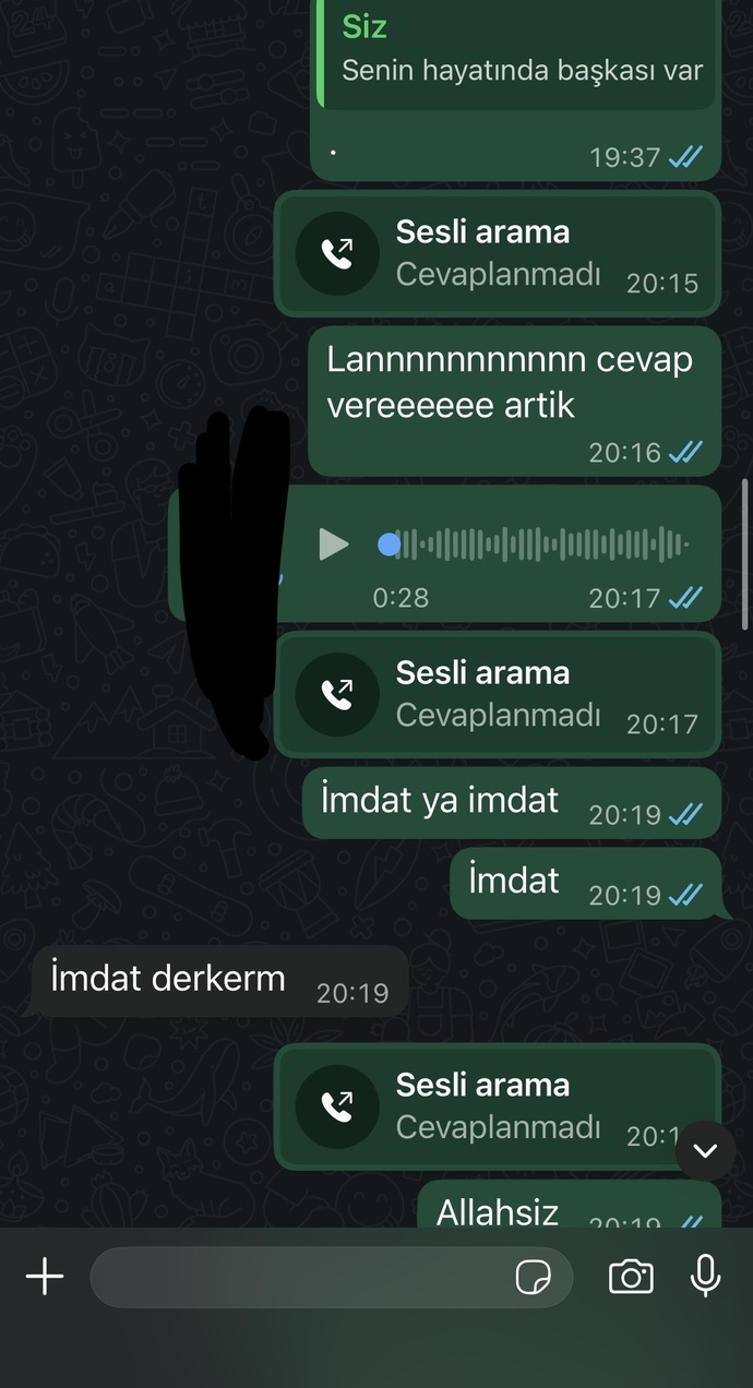 Sizce hayatında başkası mi var?