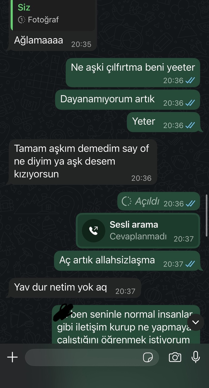 Sizce hayatında başkası mi var?