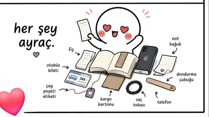 Sizin kitap ayracınız nedir 💁‍♀️📚?