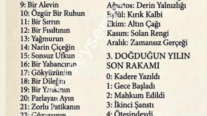 Hayatınız film olsaydı adı ne olurdu, neden o ismi seçerdiniz?