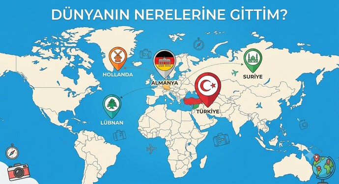 Dünyanın nerelerine gittiniz?