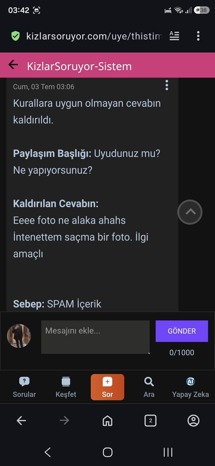 Uyudunuz mu? Ne yapıyorsunuz?