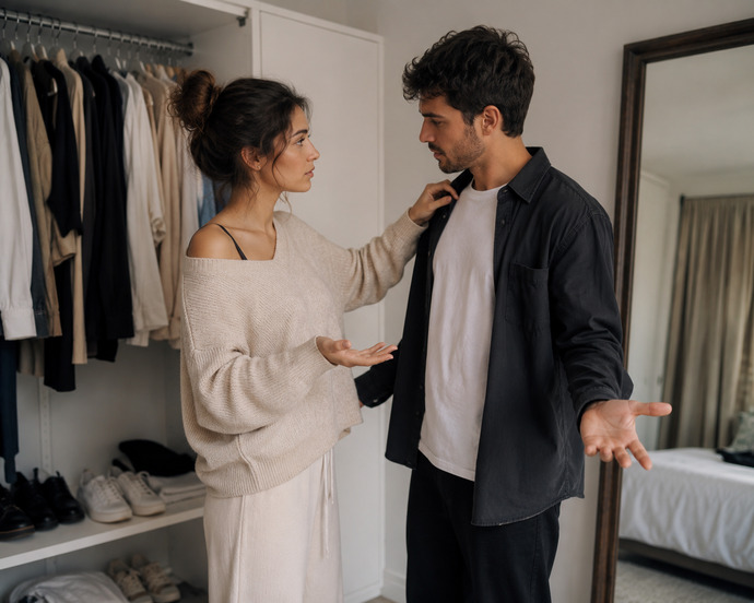 Sevgilinin kıyafetine karışır mısınız?