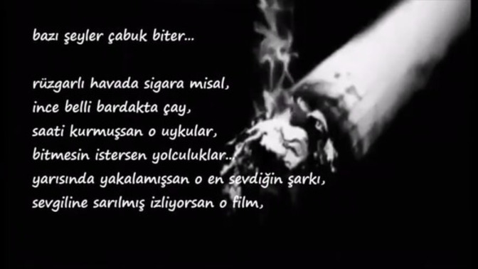 Her güzel şey çabuk mu biter?